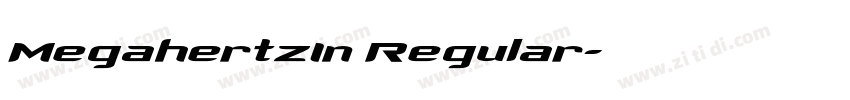 MegahertzIn Regular字体转换